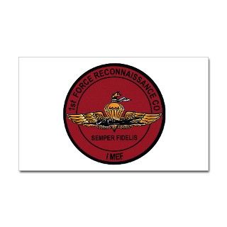 1st Force Recon Rectangle Decal by marineparentinc