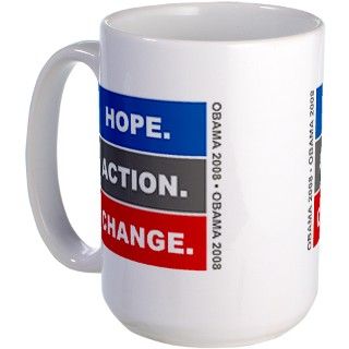 Obama Slogan Hope Action Change Mug by obamaquotes