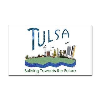 Tulsa Centennial Rectangle Decal by tulsatees