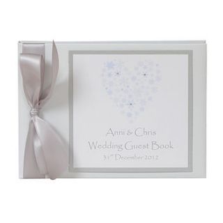 personalised ice wedding guest book by dreams to reality design ltd