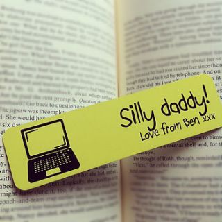 personalised 'world's best daddy' bookmark by loving luxuries