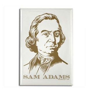 Sam Adams Rectangle Magnet by libertymaniacs