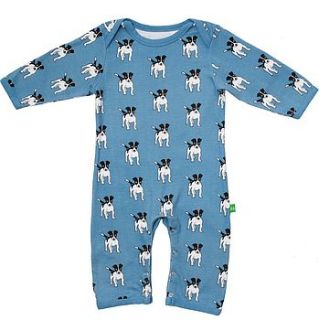 organic jack the dog print playsuit by ava and luc