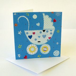new baby boy greetings card by lov li