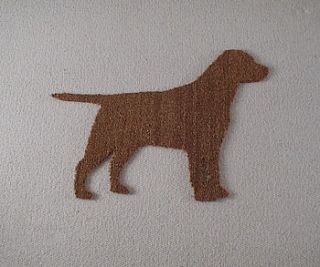 labrador dog door mat by stubble mat