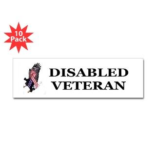 Disabled Veteran Bumper Bumper Bumper Sticker by Admin_CP99251