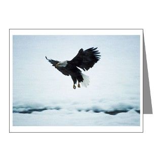 Soaring Bald Eagle Note Cards (Pk of 10) by cafepets