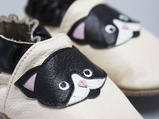 'purrfect' soft leather baby shoes  by pre shoes