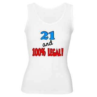 21 and 100% legal Womens Tank Top by salsstuff