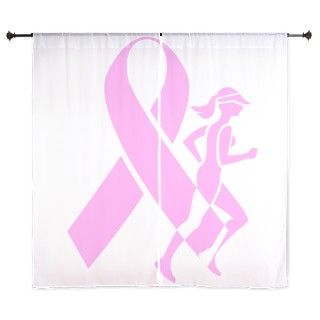 Pink Ribbon and Runner Curtains by AwarenessX