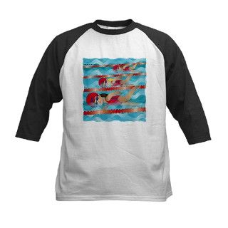 Little Swimmer Girls Tee by lsdllc