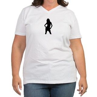 Retro silhouette Plus Size T Shirt by RetroModernCafe