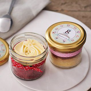set of two cupcake jars by g desserts