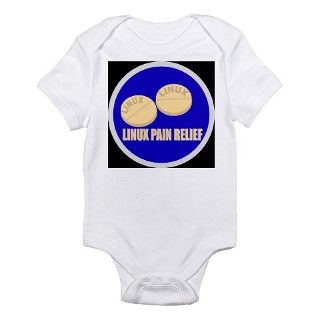 LINUX PAIN RELIEF SIGN Infant Bodysuit by youshi