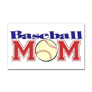 Baseball Mom Rectangle Decal by lushlaundry