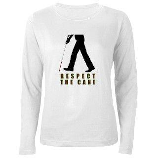 Respect the Cane   A t shirt for blind people Long by Admin_CP40377956
