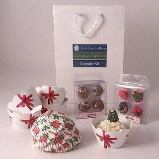 christmas cupcake kit by little cupcake boxes