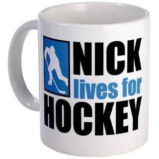 Nick lives for Hockey Mug by nameyoursport