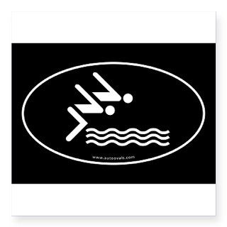 Competitive Swimming Auto Decal  Black (Oval) Stic by Admin_CP8117474