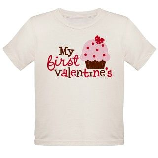 1st Valentines Day Cupcake Tee by HeatherRogersDesigns