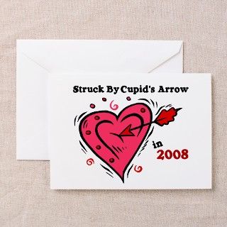 Struck By Cupids Arrow 1 (2008) Greeting Cards (P by lifesink