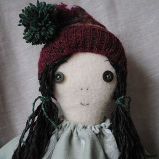 hand crafted prairie doll by shy violet interiors