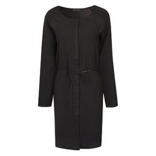 mira collarless shirt dress by the style standard