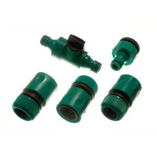 3 FEMALE QUICK FIX GARDEN HOSE FITTINGS 1 IN LINE TAP AND 1 TAP CONNECTOR