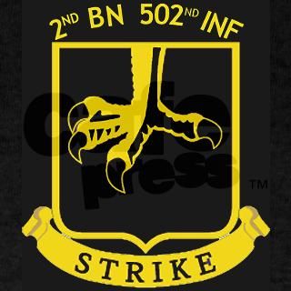 2nd BN 502nd INF Black T Shirt by 2nd502Inf