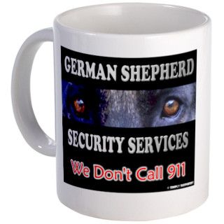 German Shepherd Security Mug by simplyshepherds