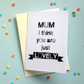 mothers day minimalist card by raspberry finch