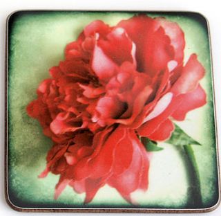 vintage style flower set of four coasters by rossana novella wall decor