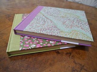 floral guest book with gold accent by begolden