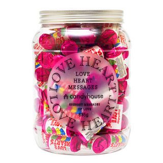 giant jar of valentine's sweets by candyhouse