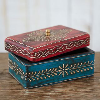 almirah antique style mango wood box by paper high
