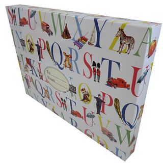alphabet design gift box by the country cottage shop