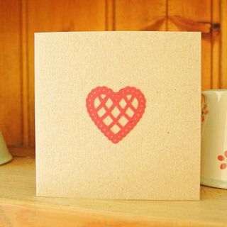 country heart card by lolly & boo lampshades