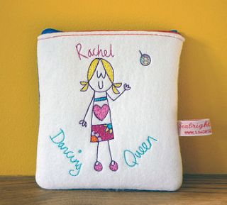 personalised dancing queen purse by seabright designs