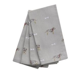 set of four terrier napkins by sophie allport