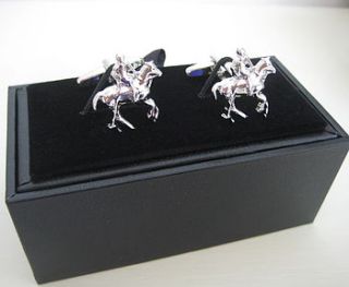polo horse cufflinks by chapel cards