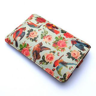 birds and roses leather phone case by tovi sorga