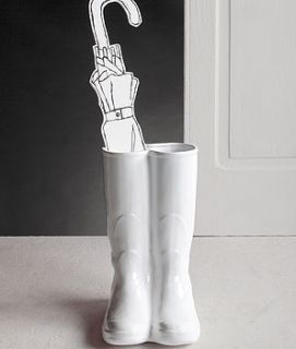 wellington boots porcelain umbrella stand by thelittleboysroom