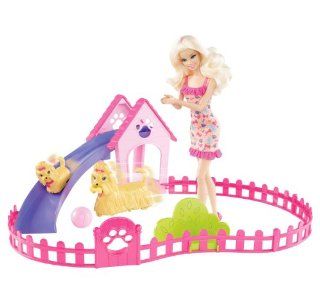 Barbie Puppy Play Park and Barbie Doll Giftset Cute Gift for Everyone Fast Shipping 