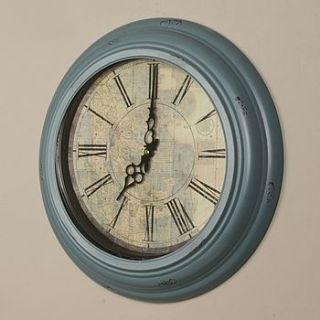 antique atlas wall clock by dibor