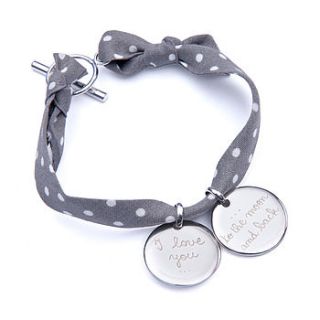 personalised dotty charm bracelet by merci maman