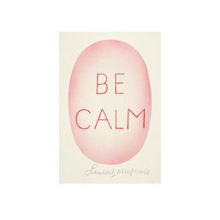 louise bourgeois poster be calm by little baby company