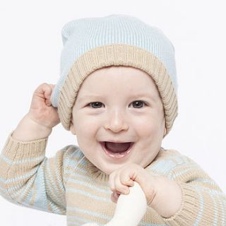 100% cashmere/cotton hat by stellina baby