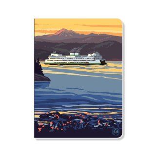 ECOeverywhere Puget Sound Journal, 160 Pages, 7.625 x 5.625 Inches, Multicolored (jr11899)  Hardcover Executive Notebooks 