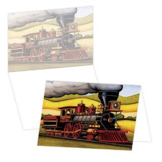 ECOeverywhere Trusty Engines Boxed Card Set, 12 Cards and Envelopes, 4 x 6 Inches, Multicolored (bc12369)  Blank Postcards 