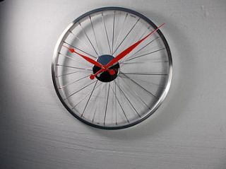 bicycle wheel clock 43cm by vyconic